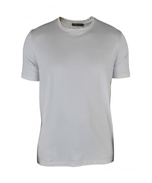 Camiseta Loro Piana de algodón beige.Cuello redondo.Mangas cortas. Made in Italy.