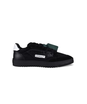 Sneakers negras de Off-White.De ante, cuero y lona.Inscripción blanca en los cordones:  Shoelaces .Talonera de piel blanca.Logotipo  Off-White  en la lengüeta.Inserciones de cuero negro y algodón.Logotipo Off-White en los laterales.Suela de goma.Made in Italy.
