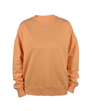 Sudadera Autry de algodón naranja.Cuello redondo.Diseño de malla.Logotipo de Autry en blanco roto estampado en el pecho.Mangas largas.Bordes acanalados.100% algodón.
