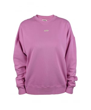 Sudadera Autry de algodón rosa.Cuello redondo.Diseño de malla.Logotipo de Autry en blanco roto estampado en el pecho.Mangas largas.Bordes acanalados.100% algodón.