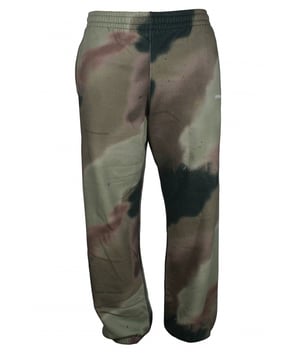 Pantalones deportivos Off-White con estampado de camuflaje.Dos bolsillos.Tobillos elásticos.Logotipo de la firma en la parte delantera.100% algodón.