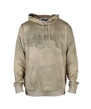 Sudadera de color beige de Balmain.Logotipo estampado en la parte delantera.Mangas largas.Capucha con cordón.Puños de canalé.Bolsillo canguro.100% algodón.Made in Italy.