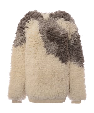 100% Wool. Raey uses a textured knit to craft this cream cashmere-blend jumper, shaped with a ribbed crew neck and relaxed long sleeves
Â 
Fit: Oversize