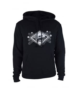 Sudadera negra con capucha y cordones de Saint Laurent.Mangas largas, puños y cintura elásticos.Logotipo blanco detallado y bolsillo en la parte delantera.100% algodón.Made in France.