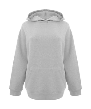 49% recycled polyester, 29% recycled cotton, 21% organic cotton, 1% other recycled fibres. Raeyâ€™s hoodie is made from fleeceback recycled cotton-blend jersey to a relaxed silhouette with dropped shoulders and a kangaroo pocket
