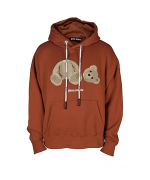 Sudadera Palm Angels naranja con osito de peluche.Con capucha y cordones con logotipo.Logotipo de Palm Angels en la parte delantera.Bolsillo tipo canguro en la parte delantera.Bordes acanalados.100% algodón.Made in Italy.