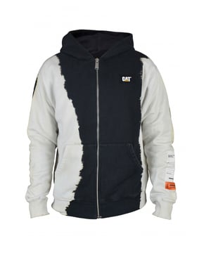 Sudadera con capucha Heron Preston x Cat en algodón degradado en blanco y negro.Logotipo de White Heron Preston en la espalda.Etiqueta con el logo de CAT bordado en la parte delantera.Capucha clásica.Bolsillos laterales.Cierre de cremallera.100% algodón.