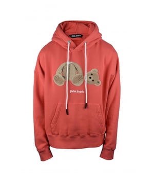 Sudadera con capucha de algodón coral de Palm Angels.Oso Teddy con la firma en relieve.Logotipo Palm Angels blanco en la parte delantera.Capucha con cordón.Bolsillo canguro.Bordes acanalados.Made in Italy.