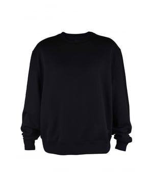 Sudadera Amiri de algodón negro.Logotipo MA bordado en la parte inferior.Bordes acanalados.Cuello redondo.Made in Italy.