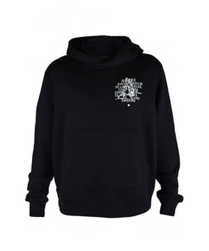 Sudadera con capucha Amiri de algodón negro Precious Memories.Estampado gráfico y letras blancas en el pecho.Estampado gráfico y letras blancas en la espalda.Bolsillo delantero tipo canguro.Bordes acanalados.Made in Italy.
