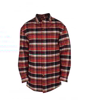 Camisa cuadros Balenciaga roja y negra.Detalles en el cuello de la camisa.Botones en la parte inferior de las mangas.Cierre con botones.Bolsillos laterales.