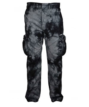 Pantalón cargo gris de Off-White.Impresión gráfica completa.Logotipo  Off-WHite  blanco impreso en la pernera. Cierre frontal oculto.Cintura elástica y puños en los tobillos. Dos bolsillos delanteros de parche y dos traseros con solapa.Trabillas.100% algodón. Made in Italy.