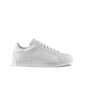 Sneakers Dolce & Gabbana en piel blanca.Talonera de piel.Logotipo en la lengüeta.Cierre de cordones blancos.Pespuntes a la vista.Suela de goma blanca.Logotipo «Dolce & Gabbana» en la parte trasera de la suela.Made in Italy.