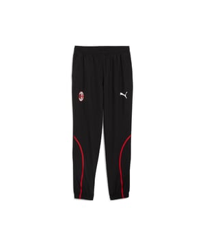 PRODUCT STORY: Show your Rossoneri pride with these official AC Milan pre-match woven pants. Constructed for comfort, these slim-fitting pants move with you while dryCELL tech wicks sweat and keeps you comfortable. Zipped pockets keep essentials secure as you focus on the match ahead. Forza Milan! FEATURES & BENEFITS: dryCELL: Performance technology designed to wick moisture from the body and keepyou free of sweat during exercise; Made with at least 50% recycled materials. DETAILS: Slim fit; 80 gsm, Plain weave; Medium rise; Zipped pockets; Official team branding.  Our model is 185 cm tall and is wearing size M UK.