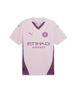 PRODUCT STORY: Gear up and show your allegiance to Girona FC with the official 24/25 Third Jersey. It features mesh panels and moisture-wicking dryCELL tech to keep you feeling cool and comfortable. FEATURES & BENEFITS: dryCELL: Performance technology designed to wick moisture from the body and keep you free of sweat during exercise; As part of the RE:FIBRE program, this garment is made of at least 95% recycled material from textile waste and other used materials. DETAILS: Regular fit; 170 gsm, Jacquard; Mesh inserts; V-neck; Short sleeves; Official team branding.  Our model is 175 cm tall and is wearing size M UK.