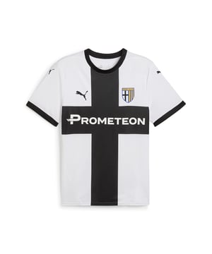 PRODUCT STORY: With the Parma Calcio 24/25 Home Jersey, show your support and passion for the Gialloblu. This performance jersey features our moisture-wicking dryCELL tech and the official club badge on the chest. FEATURES & BENEFITS: dryCELL: Performance technology designed to wick moisture from the body and keep you free of sweat during exercise. DETAILS: Regular fit; 170gsm, jacquard; V-neck collar; Short sleeves; Official team branding details.