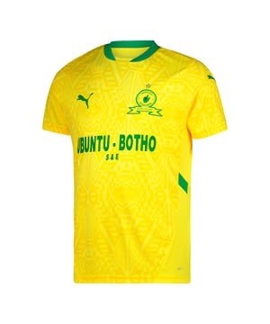 PRODUCT STORY: Show your love for the team in the Mamelodi Sundowns 24/25 Home Jersey. It features our moisture-wicking dryCELL tech to keep you feeling cool and comfortable.FEATURES &amp; BENEFITS:  dryCELL: Performance technology designed to wick moisture from the body and keep you free of sweat during exercise. DETAILS:  Regular fit; 150gsm, interlock; Crew neck; Short sleeves; Official team branding details.