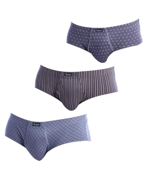 The Essentials 3-pack of men's briefs is an ideal choice for those seeking comfort and functionality in their everyday underwear. These briefs offer a perfect combination of quality and simple design, ensuring a comfortable and practical wearing experience.

 Each brief in the Essentials 3-Pack is made from soft, breathable materials such as pure cotton or cotton-elastane blends, which provide a pleasant feel against the skin and allow for good ventilation. The close fit of these basic briefs ensures proper support and comfort all day long.

 The elastic waistband of the Essentials briefs ensures a firm and comfortable fit, without causing irritation. Flat seams prevent chafing and ensure durability, making this set of 3 briefs perfect for everyday use and physical activities.

 Available in neutral and classic colours, the Essentials 3-pack combines practicality with simple style. Each brief in the set is designed to be discreet under clothing, offering a fit that adapts to any lifestyle.

 The Essentials 3-Pack Briefs are the perfect choice for men looking for a combination of comfort, support and simplicity in their underwear. This set offers excellent value for money, providing durability and comfort with every wear.
 Composition: 100% Cotton
 Care:
- Wash at max temperature. 40º.
 - Do not use bleach.
 - Do not use a dryer.
 - Do not iron.
 - Do not dry clean.