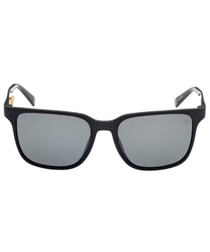 Brandneue schwarze Timberland-Sonnenbrille, Brillenglasbreite = 56 mm, Nasenstegbreite = 18 mm, Bügellänge = 140 mm, Sonnenbrille, Sonnenbrillenetui, Reinigungstuch und Pflegehinweise im Lieferumfang enthalten, 100 % Schutz vor UVA- und UVB-Sonnenlicht und entspricht der britischen Norm EN 1836:2005, schwarze Sonnenbrille, 100 % Kunststoff
