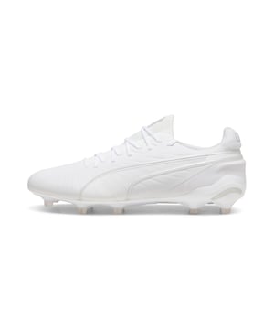 PRODUCT STORY: Let everyone know: there’s a new KING in town. This football boot lives up to its name with the combination of non-animal-based K-BETTER™ upper material and GRIPCONTROL 3D structure on the medial side for enhanced ball control. A new KING doesn’t come along every day, but there will always be a new KING. The rightful heir is here. FEATURES & BENEFITS: TOUCH: Non-animal-based K-BETTER™ upper material for a new and improved take on the signature KING touch, comfort, and durability; CONTROL: GRIPCONTROL 3D rib structure on the medial side with grippy print for enhanced ball control; COMFORT: ORTHOLITE® memory foam padding in the heel for improved comfort; The upper of this shoe is made with at least 30% recycled materials. DETAILS: K-BETTER™ upper; Lightweight removable sockliner with NanoGrip technology to keep the foot from slipping inside the boot; OrthoLite® memory foam padding in the heel for improved comfort; Lightweight outsole with external heel counter, integrated stability spine, and conical studs for maximum manoeuvrability; Regular fit; Knitted low-cut slip-on construction ensures a comfortable fit; FG/AG: Suitable for use on firm or artificial surfaces; 84.66% Synthetic, 15.34% Textile.