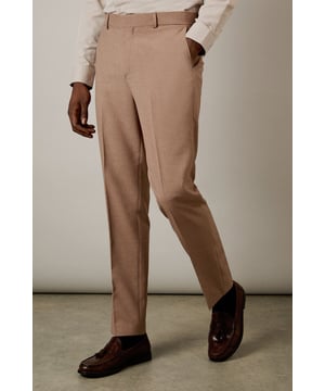 Slim fit design with a contemporary tapered leg for a refined silhouette
        Textured woven fabric adds subtle depth and visual interest
        Clean front with belt loops and side pockets for practicality
        Back pockets with button closure for secure storage
        Crisp centre crease for a sharp, professional finish
    
    These textured slim fit trousers from Burton deliver sophisticated style with modern appeal. The tailored silhouette creates a sleek profile that flatters without restricting movement-perfect for the gentleman who appreciates classic styling with contemporary proportions. Pair with the matching jacket as seen on our model for a complete suit that works brilliantly for formal occasions, or dress down with a crisp Oxford shirt for smart-casual events. The versatile trousers transition effortlessly from office meetings to evening drinks at your local. For a polished weekend look, team with a quality knitted jumper and leather loafers. These trousers offer the perfect balance of comfort and style for the man who values both tradition and contemporary fashion sensibilities.