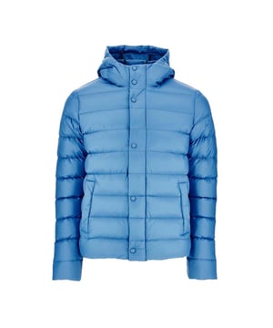 The new JORGE men's down jacket is the favorite jacket for men with an urban look with its modern cut  hood and zipped pockets  for perfect protection against the cold and rain  in style.