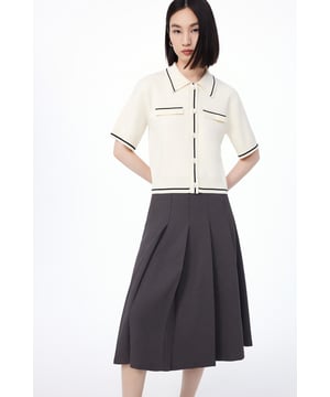 Lily Business Fashion Shirt Kurzjacke Damen Off-White