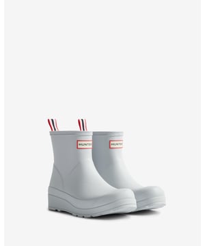 Womens Play Short Boot
The Play Boot blends playfulness and practicality. A simplifying of the iconic design of the Original Boot, the Play Boot fast became a best-selling Hunter silhouette. Just grazing the top of the ankle, with a flatter platform sole for comfort, finished with a pull tab for easy foot entry. The design is crafted from the highest quality natural rubber, 100% recycled polyester lining and is 100% waterproof.

Hunter Original Rubber Compound
Handcrafted
Recycled Polyester Lining
Pull Tab For Ease Of Foot Entry
U - 100% Rubber L - 100% Recycled Polyester O - 100% Rubber
Use Boot Shine and Rubber Boot Buffer

WFS2020RMA