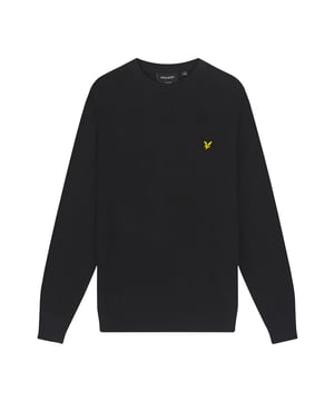 Ribbed crewneck.Ribbed hem & cuffs.Embroidered Eagle logo.Regular fit.