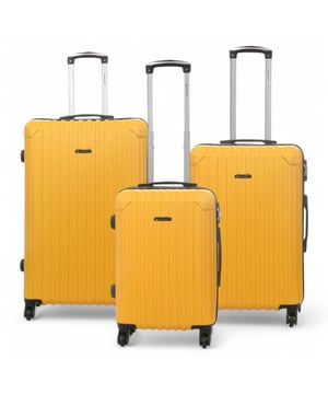 Reis vol vertrouwen met deze robuuste handbagagekoffer, ontworpen voor veiligheid en bewegingsgemak. Hij is gemaakt van duurzaam ABS en beschikt over een geïntegreerd cijferslot voor extra bescherming en een soepel draaiend 8-wiels spinnersysteem voor moeiteloze navigatie. Kenmerken: Geïntegreerd cijferslot: Zorgt voor veilig reizen met een ingebouwd, TSA-conform cijferslot, zodat uw bezittingen veilig blijven en de veiligheidsinspectie op de luchthaven zonder schade kan plaatsvinden. 8-wiels spinnersysteem: Uitgerust met acht soepel draaiende spinnerwielen biedt dit systeem moeiteloze 360-graden manoeuvreerbaarheid, waardoor u gemakkelijk door drukke luchthavens en treinstations kunt navigeren. Duurzame ABS-harde schaal: Gemaakt van hoogwaardig ABS-materiaal, biedt de harde schaal robuuste bescherming tegen stoten en krassen, zodat uw bezittingen tijdens uw reis veilig blijven. Specificaties: Afmetingen cabine: 55 x 27 x 22 cm Gewicht: 2,50 kg Inhoud: 38 l Afmetingen medium: 66 x 46 x 28 cm Gewicht: 3,30 kg Inhoud: 69 l Afmetingen groot: 66 x 48 x 31 cm Gewicht: 4,0 kg Inhoud: 101 l LET OP: Deze koffers worden afzonderlijk verkocht, niet als set. Selecteer dus uw voorkeursmaat!