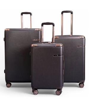 Travel confidently with this lightweight and secure hard shell luggage. Constructed from durable polycarbonate, it offers superior impact resistance, and features TSA locks for enhanced security, 8-wheel spinners for effortless movement, and expandable capacity for added packing flexibility.

Features:

Durable Polycarbonate Shell: Crafted from high-quality polycarbonate, this shell provides exceptional impact resistance while remaining lightweight, ensuring your belongings are well-protected throughout your journey.
TSA Combination Lock: Integrated TSA-approved combination lock offers enhanced security, allowing airport security to inspect your luggage without damage, providing peace of mind during travel.
8-Wheel 360° Spinner System: Equipped with eight smooth-rolling spinner wheels, this set allows for effortless 360-degree maneuverability, making navigating busy airports and train stations a breeze.
Expandable Design: Each suitcase features an expandable zipper, providing extra packing capacity when needed, ideal for bringing back souvenirs or accommodating additional items.
Ergonomic Telescopic Handle: The adjustable telescopic handle ensures comfortable and smooth handling, adapting to your preferred height for easy navigation.
Specifications:

Cabin: 55 x 36 x 22 cm, 2.6 kg, 39L
Medium: 67 x 43 x 27 (32 expanded) cm, 3.50 kg, 81L
Large: 77 x 50 x 31 (36 expanded) cm, 4.20 kg, 123L
NOTE : These suitcases are sold individually not as set, so please select your prefered size!