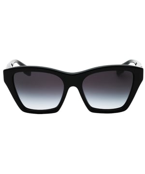 Burberry Black Sunglasses, Lens Width = 54mm, Nose Bridge Width = 17mm, Arm Length = 140mm, Sunglasses, Sunglasses Case, Cleaning Cloth and Care Instructions all Included, 100% Protection Against UVA & UVB Sunlight and Conform to British Standard EN 1836:2005, Black Sunglasses, 100% Plastic