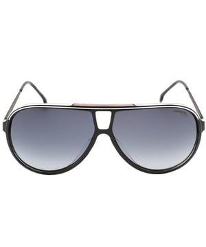 Maak een statement met deze Carrera-zonnebril. Ze zijn vervaardigd met stijl en elegantie en bieden 100% UV-bescherming, waardoor ze het perfecte accessoire zijn voor een onvergetelijke look. Het perfecte accessoire om je stijl naar een hoger niveau te tillen, neusbrugbreedte = 10 mm, lensbreedte = 63 mm, armlengte = 135 mm, zonnebril, zonnebrillenkoker allemaal inbegrepen, 100% bescherming tegen UVA- en UVB-zonlicht en conform de Britse norm EN 1836:2005, zonnebril met grijze glazen, 100% kunststof
