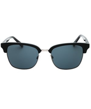 Brandneue Sonnenbrille von Black Banana Republic, Linsenbreite = 53 mm, Breite des Nasenrückens = 19 mm, Bügellänge = 145 mm, Sonnenbrille, Sonnenbrillenetui, Reinigungstuch und Pflegehinweise im Lieferumfang enthalten, 100 % Schutz vor UVA- und UVB-Sonnenlicht und konform mit der britischen Norm EN 1836:2005, Sonnenbrille mit grauen Gläsern, 100 % Kunststoff