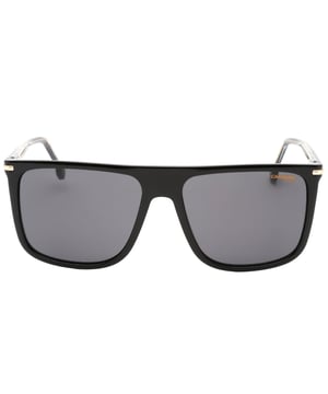 Haz una declaración con estas gafas de sol Carrera. Elaborados con estilo y elegancia, ofrecen 100% de protección UV, lo que los convierte en el accesorio perfecto para un look inolvidable. El accesorio perfecto para llevar tu estilo a un nivel superior, ancho del puente nasal = 16 mm, ancho de la lente = 58 mm, longitud del brazo = 145 mm, gafas de sol, estuche para gafas de sol todo incluido, 100 % de protección contra la luz solar UVA y UVB y conforme a la norma británica EN 1836:2005, gafas de sol con lentes grises, 100 % plástico
