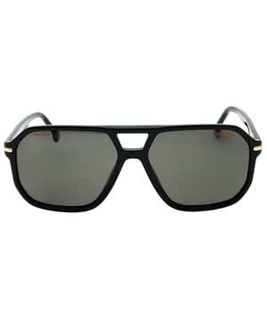 Haz una declaración con estas gafas de sol Carrera. Elaborados con estilo y elegancia, ofrecen 100% de protección UV, lo que los convierte en el accesorio perfecto para un look inolvidable. El accesorio perfecto para llevar tu estilo a un nivel superior, ancho del puente nasal = 15 mm, ancho de la lente = 59 mm, longitud del brazo = 145 mm, gafas de sol, estuche para gafas de sol todo incluido, 100 % de protección contra la luz solar UVA y UVB y conforme a la norma británica EN 1836:2005, gafas de sol con lentes grises, 100 % plástico