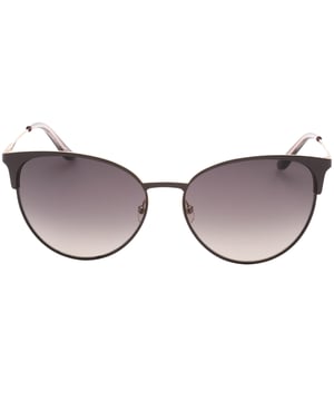 Gafas de sol Juicy Couture en color gris mate, ancho de lente = 58 mm, ancho del puente nasal = 16 mm, longitud del brazo = 140 mm, gafas de sol, estuche para gafas de sol, paño de limpieza e instrucciones de cuidado, todo incluido, 100 % de protección contra la luz solar UVA y UVB y cumplen con la norma británica EN 1836:2005, lente DS rosa