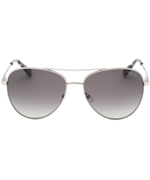 Brandneue Sonnenbrille von Silver Banana Republic, Linsenbreite = 56 mm, Breite des Nasenstegs = 15 mm, Bügellänge = 140 mm, Sonnenbrille, Sonnenbrillenetui, Reinigungstuch und Pflegehinweise im Lieferumfang enthalten, 100 % Schutz vor UVA- und UVB-Sonnenlicht und entspricht der britischen Norm EN 1836:2005, Sonnenbrille mit grauen Gläsern, 100 % Metall
