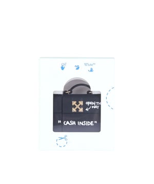 Off White Jitney Airpods Case.- Fold-over front flap.- Silicone.- Logo-appliquéd.- Printed message. Material: 100% Polycarbonate & Silicone. Ref: OWZG0620011000.