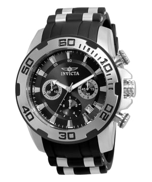 El Invicta 22311 tiene una caja de acero inoxidable de 50 millimetros con una esfera negro.
Esta modelo funciona con un movimiento de Cuarzo preciso.
Resistencia a la presión de aqua de 10 bares.
Este modelo es parte de la colección Invicta Pro Diver - SCUBA.

2 años de garantía Invicta.