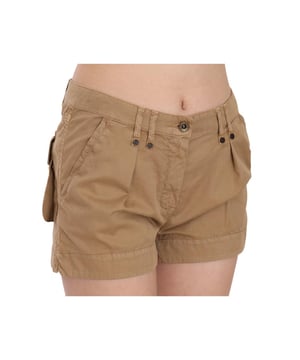 Nuevo con etiquetas  
100% Auténtico Plein Sud Jeanius Shorts  
Color: Marrón  
Modelo: Short Mini de Cintura Media  
Cierre de cremallera  
Detalles del logo  
Material: 100% Algodón