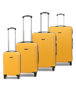 Reis vol vertrouwen met deze robuuste handbagagekoffer, ontworpen voor veiligheid en bewegingsgemak. Hij is gemaakt van duurzaam ABS en beschikt over een geïntegreerd cijferslot voor extra bescherming en een soepel draaiend 8-wiels spinnersysteem voor moeiteloze navigatie. Kenmerken: Geïntegreerd cijferslot: Zorgt voor veilig reizen met een ingebouwd, TSA-conform cijferslot, zodat uw bezittingen veilig blijven en de veiligheidsinspectie op de luchthaven zonder schade kan plaatsvinden. 8-wiels spinnersysteem: Uitgerust met acht soepel draaiende spinnerwielen biedt dit systeem moeiteloze 360-graden manoeuvreerbaarheid, waardoor u gemakkelijk door drukke luchthavens en treinstations kunt navigeren. Duurzame ABS-harde schaal: Gemaakt van hoogwaardig ABS-materiaal, biedt de harde schaal robuuste bescherming tegen stoten en krassen, zodat uw bezittingen tijdens uw reis veilig blijven. Specificaties: Afmetingen onder de stoel: 52 x 34 x 20 cm Gewicht: 2,1 kg Inhoud: 29 l Afmetingen cabine: 55 x 27 x 22 cm Gewicht: 2,50 kg Inhoud: 38 l Afmetingen medium: 66 x 46 x 28 cm Gewicht: 3,30 kg Inhoud: 69 l Afmetingen groot: 66 x 48 x 31 cm Gewicht: 4,0 kg Inhoud: 101 l Reis slim en veilig met deze betrouwbare en eenvoudig te hanteren ABS handbagagekoffer.