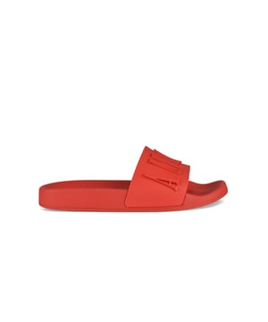 Chanclas Amiri de caucho rojo.Logotipo de la marca.Puntera abierta.Suela de goma.Suela de goma.Made in Italy.
