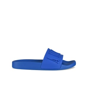 Chanclas Amiri de caucho azul.Logotipo de la marca.Puntera abierta.Suela de goma.Suela de goma.Made in Italy.