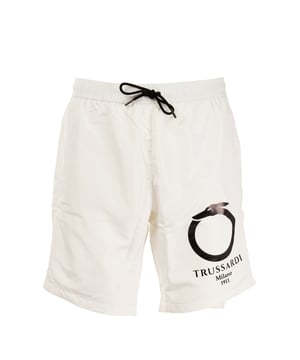 Verhoog je stijl op het strand met de strandboxershort van Trussardi, waarin comfort en design perfect in balans zijn. Ze zijn gemaakt van lichtgewicht, sneldrogende stoffen en onderscheiden zich door hun moderne snit en verfijnde details. De verfijnde patronen en veelzijdige pasvorm maken ze ideaal voor elk moment van de dag, van ontspannen onder de parasol tot genieten van een aperitief met uitzicht op zee.