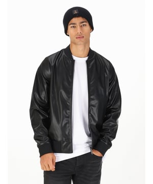 This premium bomber jacket from LUKE is constructed from recycled PU, fully lined and classically styled with a rib baseball neck, cuffs and hem. It features two lower front zip pockets, perfect for your everyday essentials. The look is then signed off with the brand's iconic debossed lion head on the left chest.
