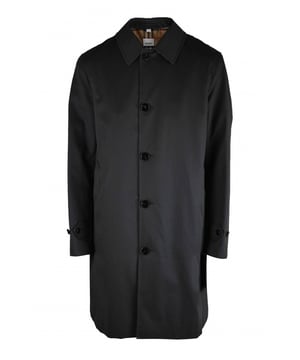 Camden Heritage trenchcoat Burberry grijs.Geruite katoenen binnenkant Burberry Ruit.Zwarte knoopsluiting.Manchetten met riemdetail.Zijzakken met knoopsluiting.Split achter.Made in Italy.