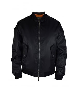 Chaqueta bomber de nylon Dsquared2.Cierre con cremallera.Tiras de velcro en la espalda con estampado de letras.Bordes acanalados elásticos.Bolsillos con solapa y cierre a presión en la parte delantera.Made in Italy.