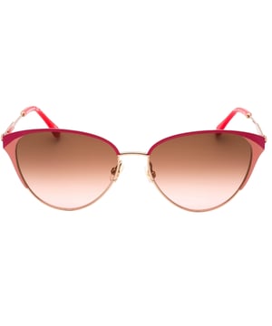 Ervaar luxe en verfijning met de Kate Spade zonnebril. Deze strakke zonnebril is gemaakt van de beste materialen en biedt 100% UVA/UVB-bescherming en verfijnde metallic accenten. Bewonder de verfijnde Kate Spade-stijl met deze tijdloze zonnebril. Roségouden zonnebril, breedte neusbrug = 16 mm, lensbreedte = 56 mm, armlengte = 140 mm, zonnebril, zonnebrillenkoker, schoonmaakdoekje en onderhoudsinstructies allemaal inbegrepen, 100% bescherming tegen UVA- en UVB-zonlicht en conform de Britse norm EN 1836:2005, roségouden zonnebril