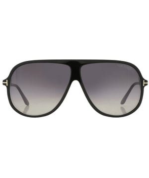 Tom Ford Black Sunglasses, Lens Width = 62mm, Nose Bridge Width = 08mm, Arm Length = 145mm, Sunglasses, Sunglasses Case, Cleaning Cloth and Care Instructions all Included, 100% Protection Against UVA & UVB Sunlight and Conform to British Standard EN 1836:2005, Black Sunglasses, 100% Plastic
